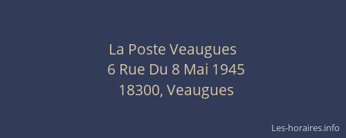 La Poste Veaugues