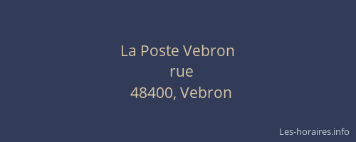La Poste Vebron