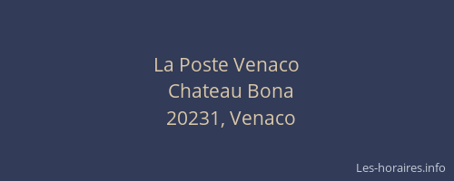 La Poste Venaco