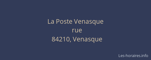 La Poste Venasque