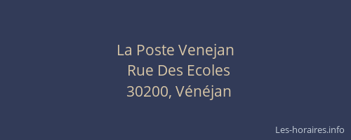 La Poste Venejan