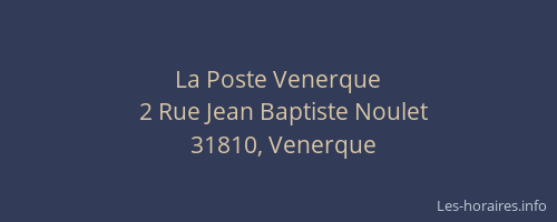 La Poste Venerque
