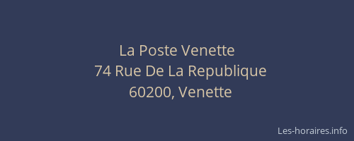 La Poste Venette