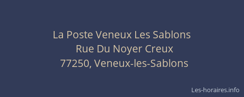 La Poste Veneux Les Sablons