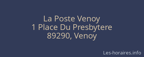 La Poste Venoy