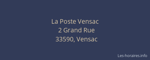 La Poste Vensac