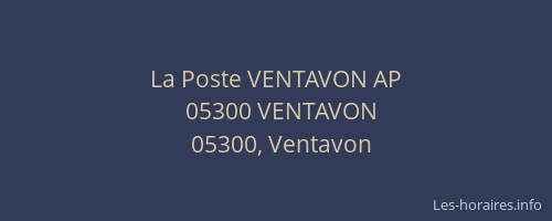La Poste VENTAVON AP