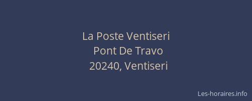 La Poste Ventiseri