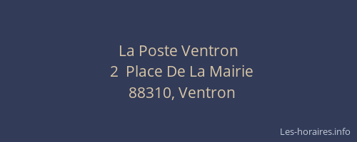 La Poste Ventron