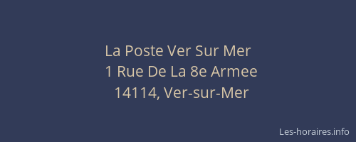 La Poste Ver Sur Mer