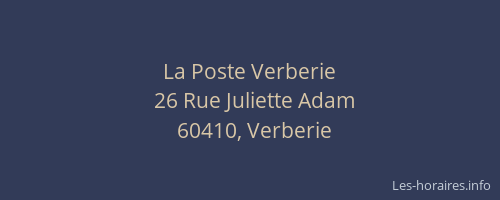 La Poste Verberie