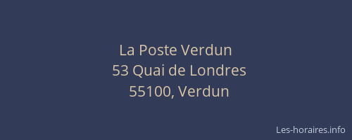 La Poste Verdun