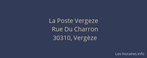 La Poste Vergeze