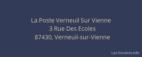 La Poste Verneuil Sur Vienne