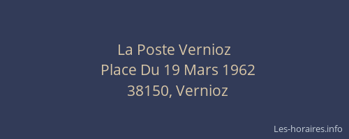 La Poste Vernioz