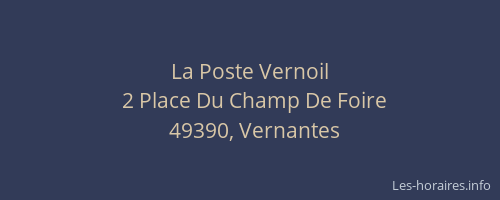 La Poste Vernoil