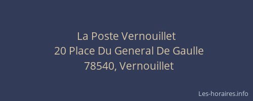 La Poste Vernouillet