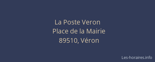 La Poste Veron