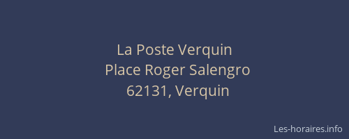 La Poste Verquin