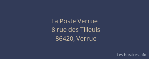 La Poste Verrue