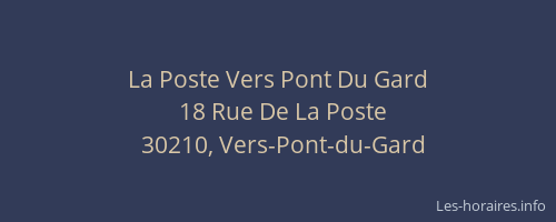 La Poste Vers Pont Du Gard