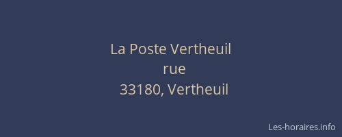 La Poste Vertheuil