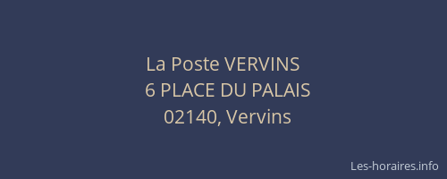 La Poste VERVINS