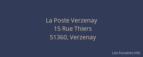 La Poste Verzenay