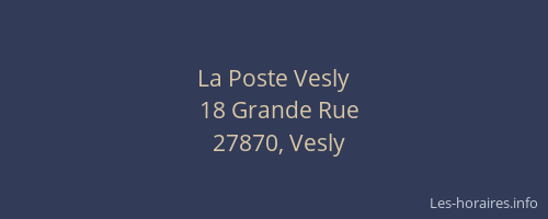 La Poste Vesly