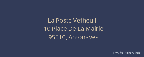 La Poste Vetheuil