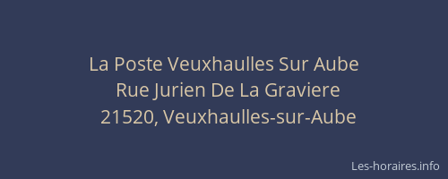 La Poste Veuxhaulles Sur Aube