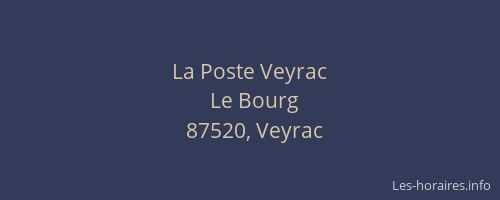 La Poste Veyrac