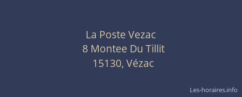 La Poste Vezac