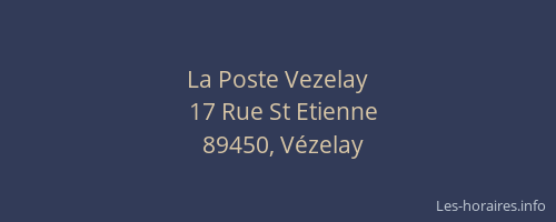 La Poste Vezelay