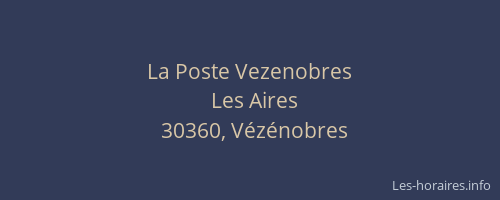 La Poste Vezenobres