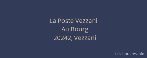 La Poste Vezzani