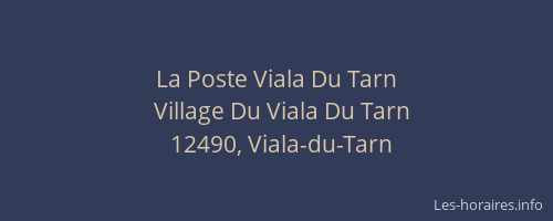 La Poste Viala Du Tarn