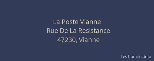 La Poste Vianne