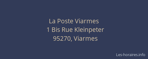 La Poste Viarmes