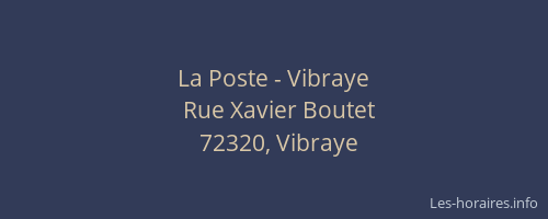La Poste - Vibraye