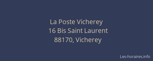 La Poste Vicherey