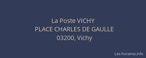 La Poste VICHY
