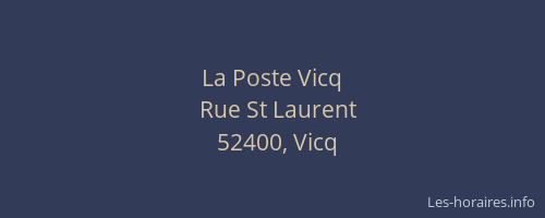 La Poste Vicq