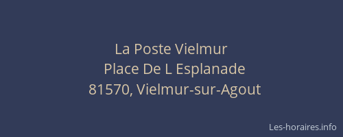 La Poste Vielmur