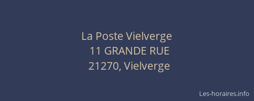 La Poste Vielverge