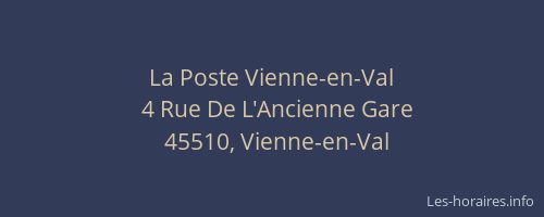 La Poste Vienne-en-Val
