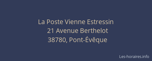 La Poste Vienne Estressin