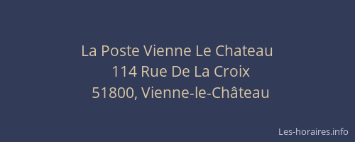 La Poste Vienne Le Chateau