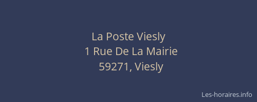 La Poste Viesly