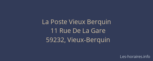 La Poste Vieux Berquin